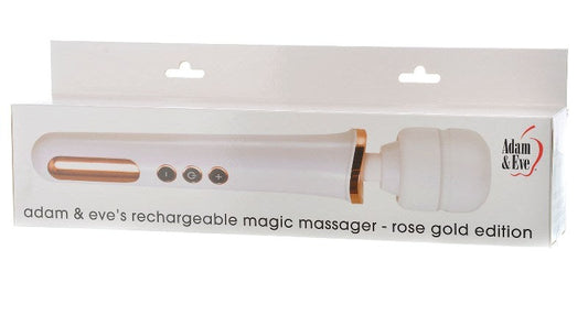Adam & Eve Rechargeable Magic Massager Rose Gold - Personal Massagers