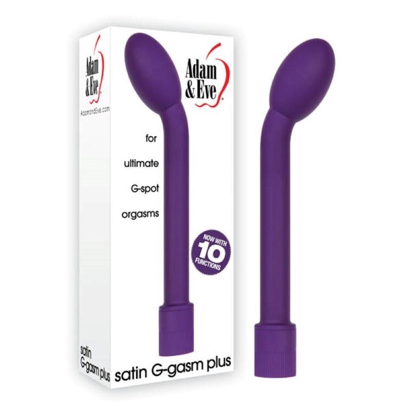 Adam & Eve Satin G-Gasm Plus - Purple - G-Spot Vibrators