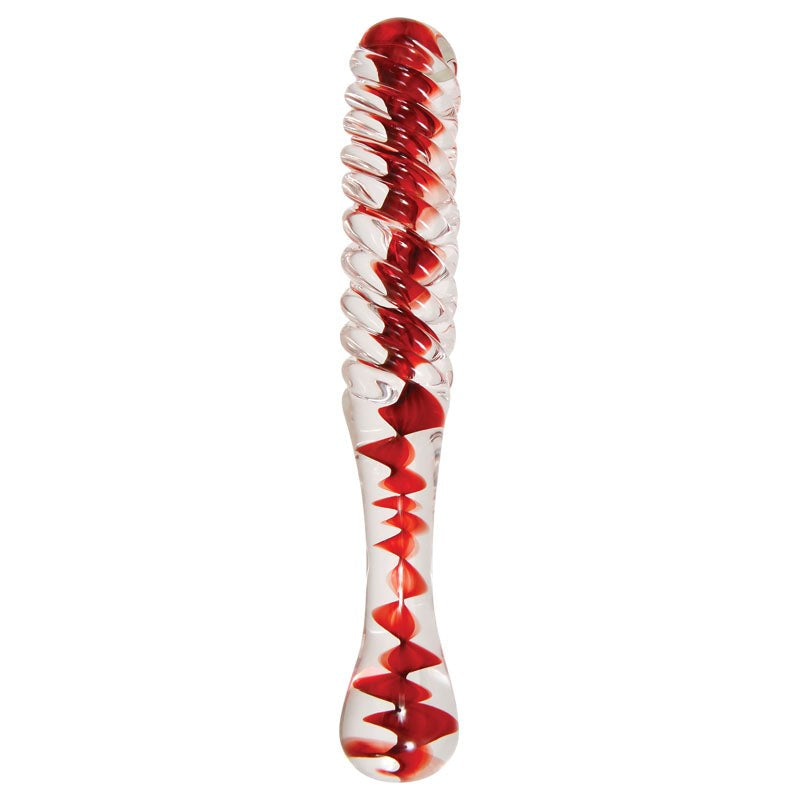 Adam & Eve Sweetheart Swirl Glass Dildo - - Glass Sex Toys