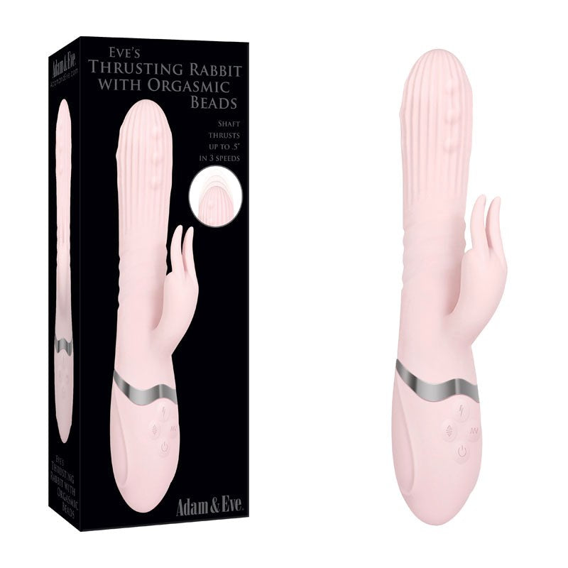 Adam & Eve Pleasure-Enhancing Thrusting Vibrator - Rabbit Vibrators