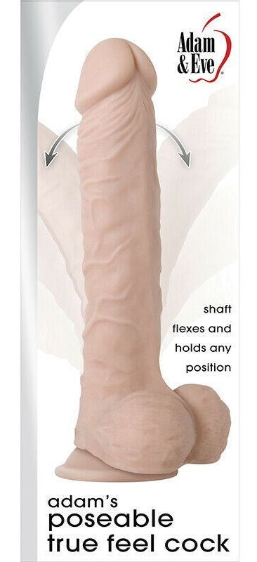 Adam's Posable True Feel Pleasure Toy - Hands-Free Delight - Realistic Dildos