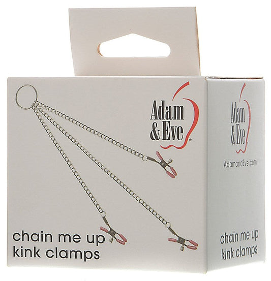 Adam and Eve Chain Me Up Kink Clamps - Nipple and Clit Clamps