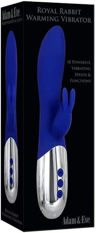 Adam & Eve Royal Warming Rabbit Vibrator - Dual Stimulation Delight - Rabbit Vibrators