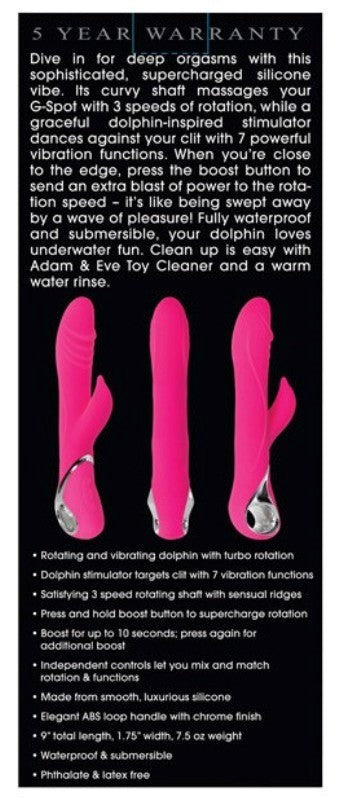 Adam and Eve The Dancing Dolphin - Rabbit Vibrators