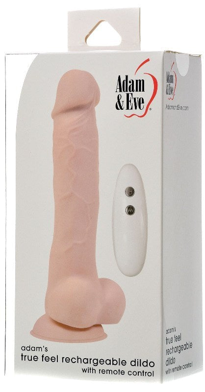 Adam's True Feel Rechargeable Dildo with Remote Control - Vibrating Dildos
