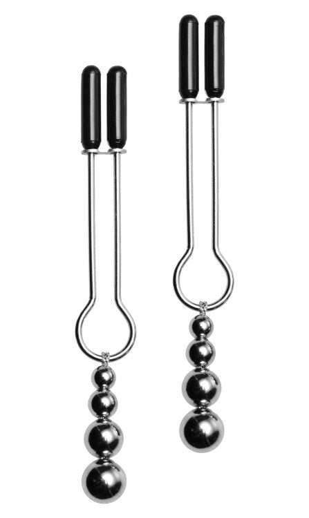 Adorn Triple Bead Nipple Clamp Set - - Nipple and Clit Clamps