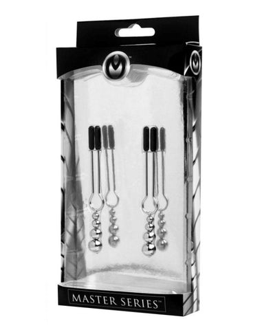 Adorn Triple Bead Nipple Clamp Set - Nipple and Clit Clamps