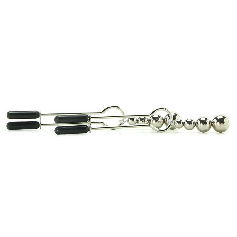 Adorn Triple Bead Nipple Clamp Set - - Nipple and Clit Clamps