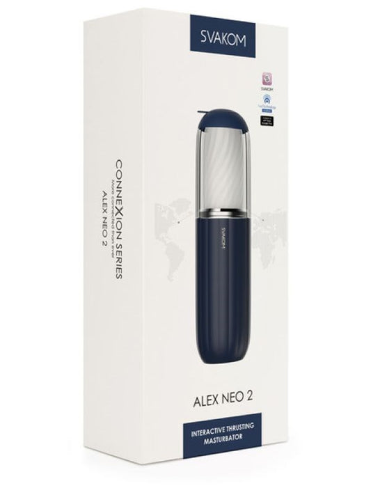 Svakom Alex Neo 2 Interactive Thrusting Male Masturbator - Luxury Sex Toys