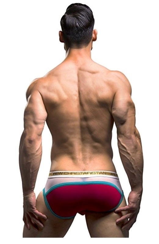 Almost Naked Peek-a-boo Holiday Brief Red - Jocks and G-Strings