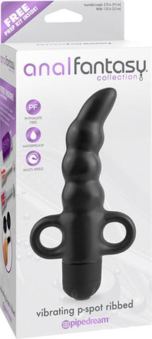Anal Fantasy Collection Ribbed Vibrating P-Spot Massager - Prostate Toys