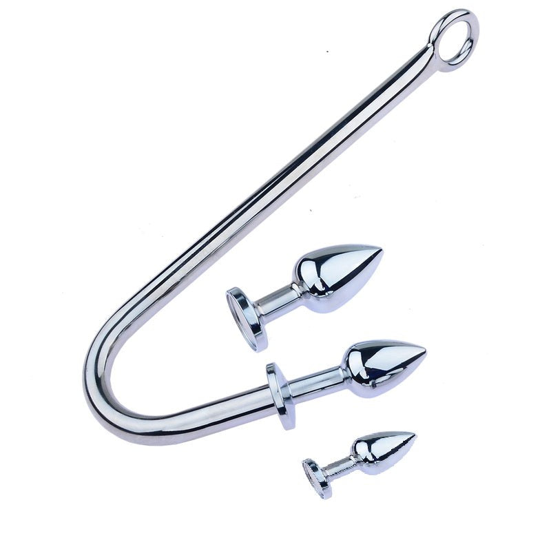 Anal Hook with 3 Plugs - - Spreaders and Hangers