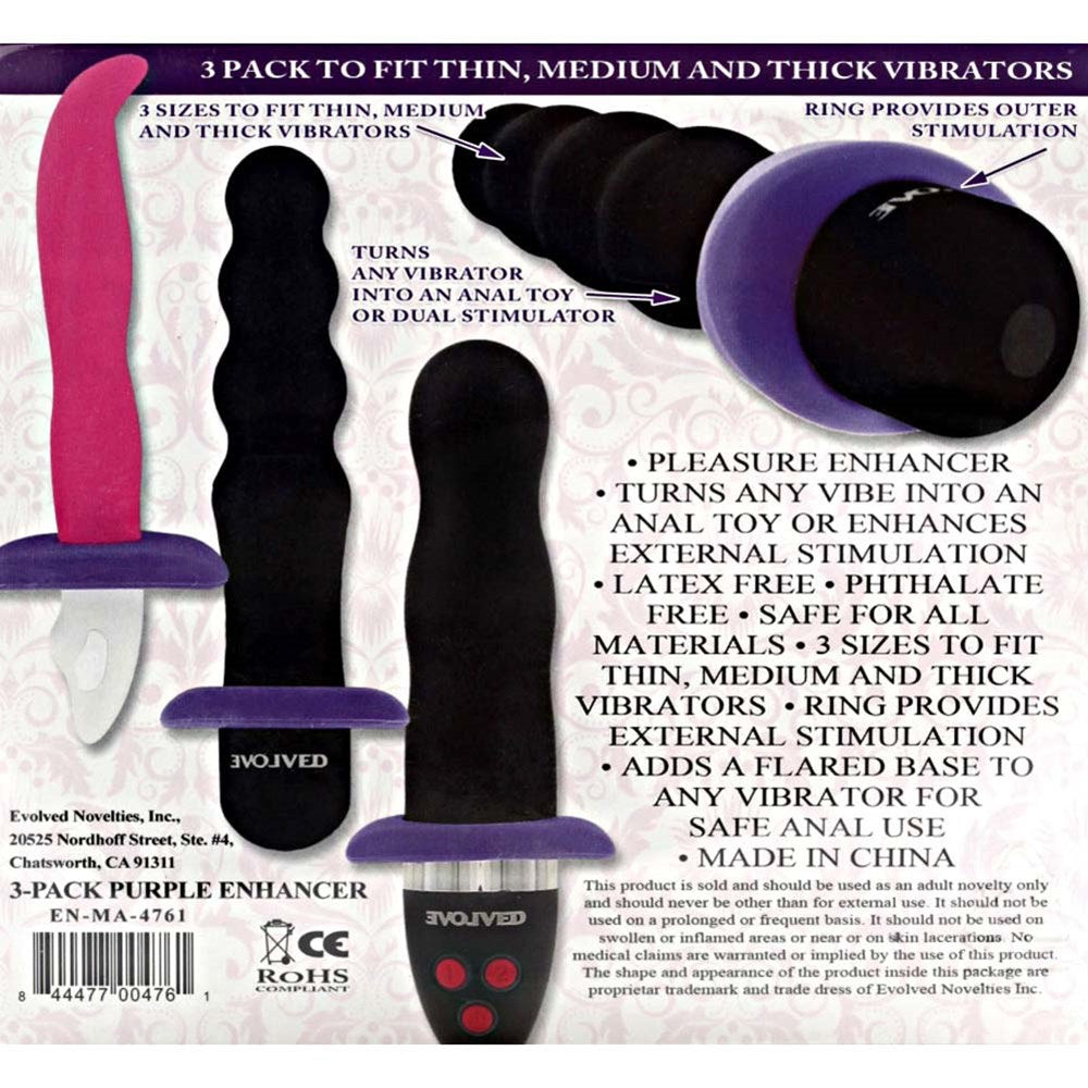 Anal Stopper Vibrator Enhancer Black - - Prostate Toys