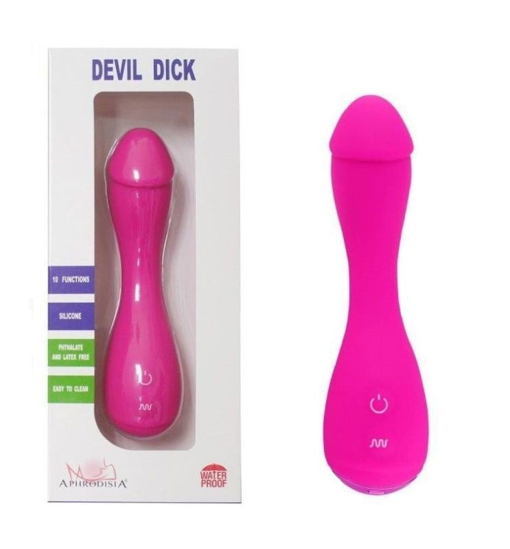 Aphrodisia Devil Dick Vibrator - - Silicone Vibrators