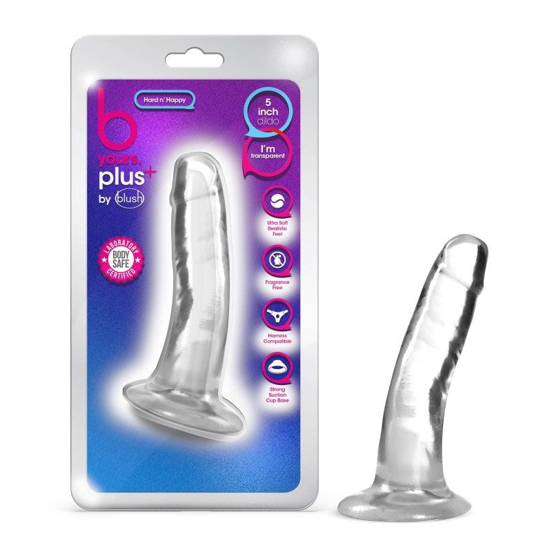 B Yours Plus Hard N Happy - Clear - - Realistic Dildos