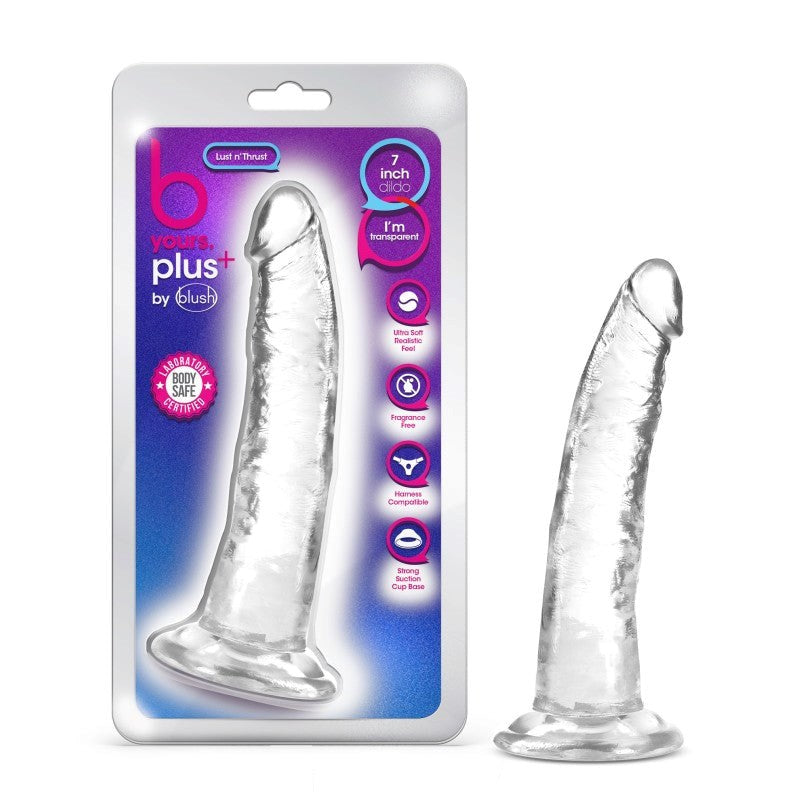 B Yours Plus Lust N Thrust - Clear - - Realistic Dildos