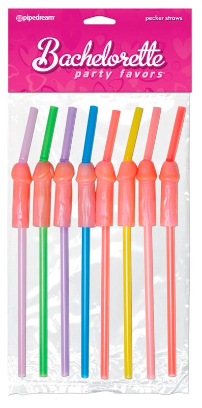 Pipedream Bachelorette Party Penis Shape Pecker Straws - Sex Games, Coupons and Tricks