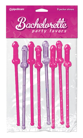 Bachelorette Party Favors Cocktail Stirrers 8 Pack - Bachelorette and Bucks