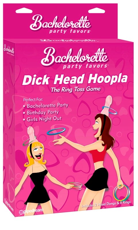 Pipedream Bachelorette Party Favors Dick Head Hoopla - Bachelorette and Bucks