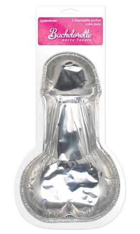 Pipedream Bachelorette Party Favors Pecker Cake Pans 2 Pack - Bachelorette and Bucks