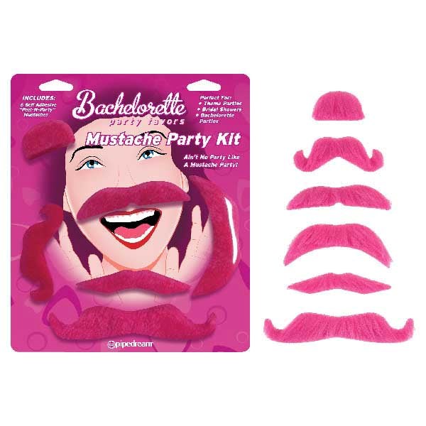 Pipedream Bachelorette Party Favors Mustache Party Kit - Bachelorette and Bucks
