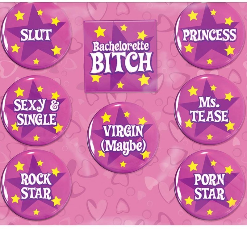 Pipedream Bachelorette Party Favors Party Buttons Adult Game - Sex Games, Coupons and Tricks