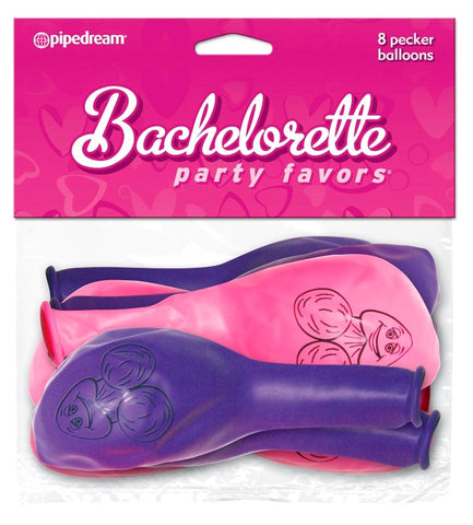 Pipedream Bachelorette Party Favors Pecker Balloons 8 Pack - Sex Games, Coupons and Tricks