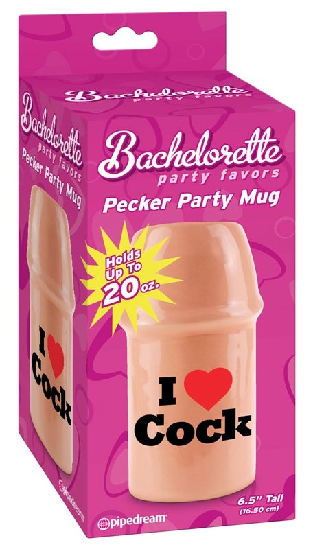 Pipedream Bachelorette Party Pecker Party Mug I Love Cock - Sex Games, Coupons and Tricks