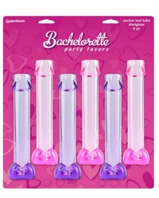 Pipedream Bachelorette Party Pecker Test Tube Shotglasses - Bachelorette and Bucks