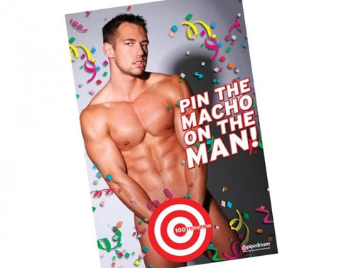 Pipedream Bachelorette Party Pin The Macho On The Man - Party Gifts and Novelties