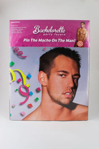 Pipedream Bachelorette Party Pin The Macho On The Man - Party Gifts and Novelties