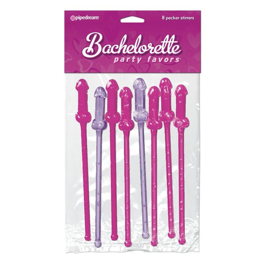 Bachelorette Party Favors Pink and Purple Pecker Stirrers - Sex Games, Coupons and Tricks