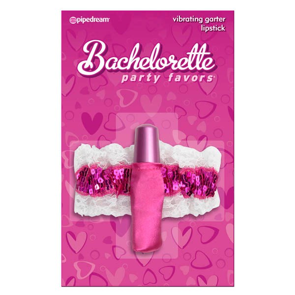 Pipedream Bachelorette Vibrating Garter Lipstick - - Bachelorette and Bucks
