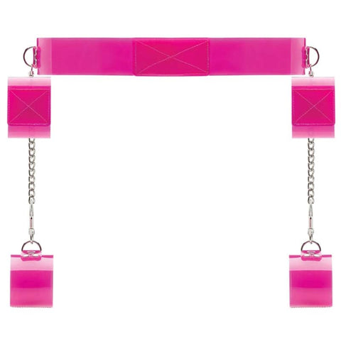 Bad Romance Pink Translucent Bondage Belt - Cuffs and Restraints