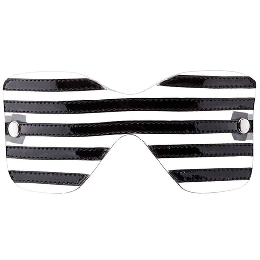 Bad Romance Translucent Eye Mask with Black Stripes - Masks And Blindfolds