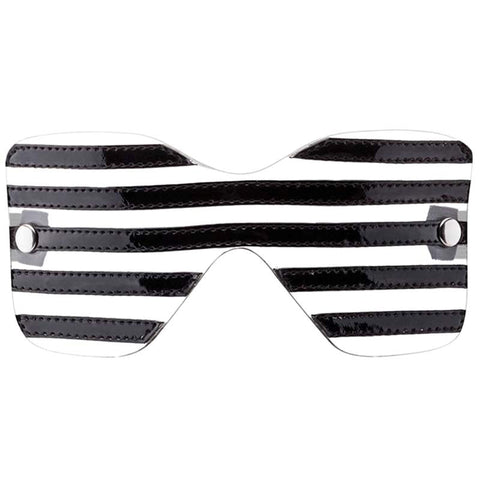 Bad Romance Translucent Eye Mask with Black Stripes - Masks And Blindfolds