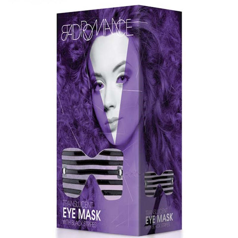 Bad Romance Translucent Eye Mask with Black Stripes - Masks And Blindfolds