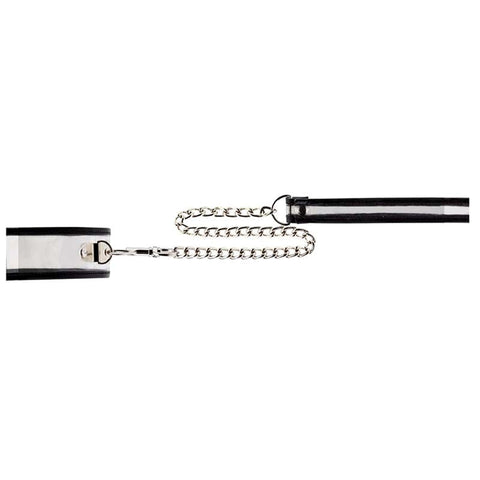 Bad Romance Translucent Slave Collar with Black Stripes - Collars and Leads