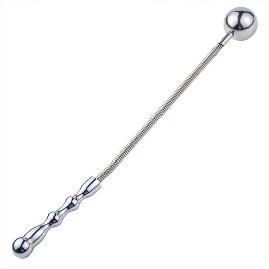 Ball Flogger With Metal Spring Handle - Whips And Crops