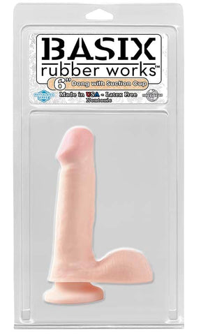 Pipedream Basix 6 Inch Realistic Dong with Suction Cup - Realistic Dildos