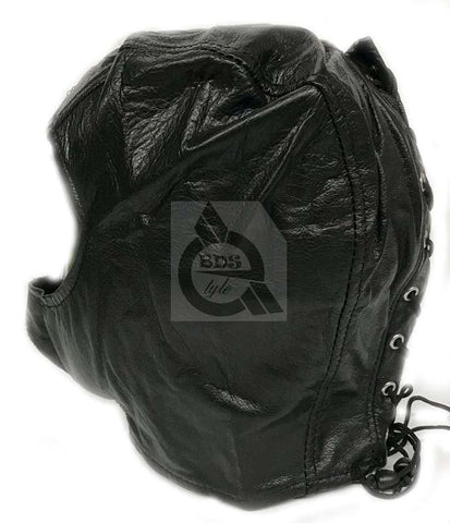 BDSM Open Face Mask Faux Leather - Masks And Blindfolds