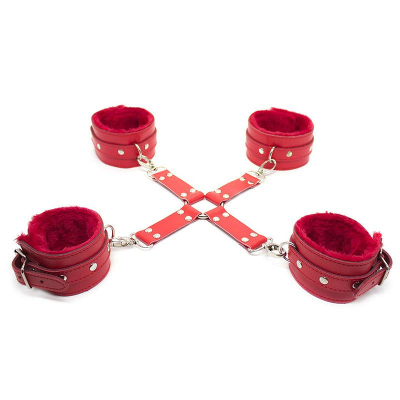 BDSM stuff Wrist and Ankle Hog Tie Set - - Cuffs And Restraints