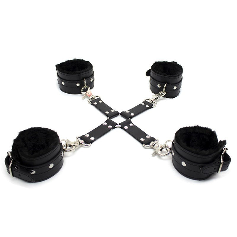 BDSM stuff Wrist and Ankle Hog Tie Set - - Cuffs And Restraints