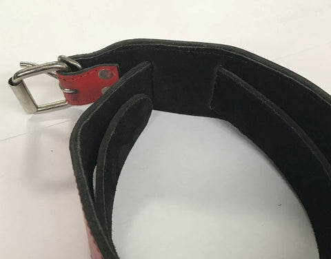 Hell's Couture Passion-Igniting Adjustable Red Leather Collar - Collars and Leads