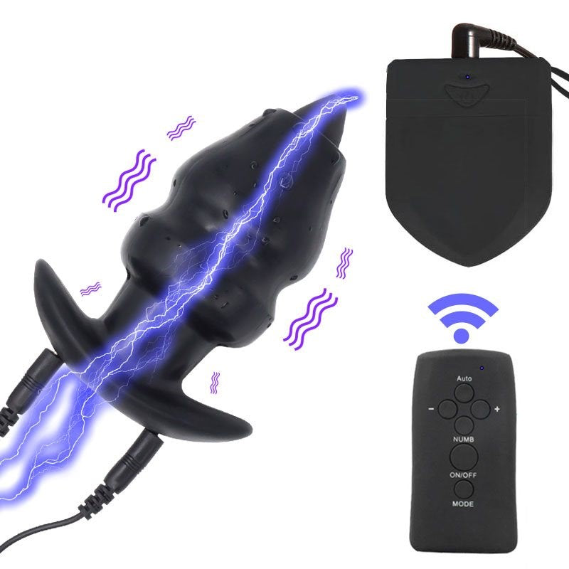 BDStyle Wireless Electric Shock Anal & Penis Plug - - Penis Plugs