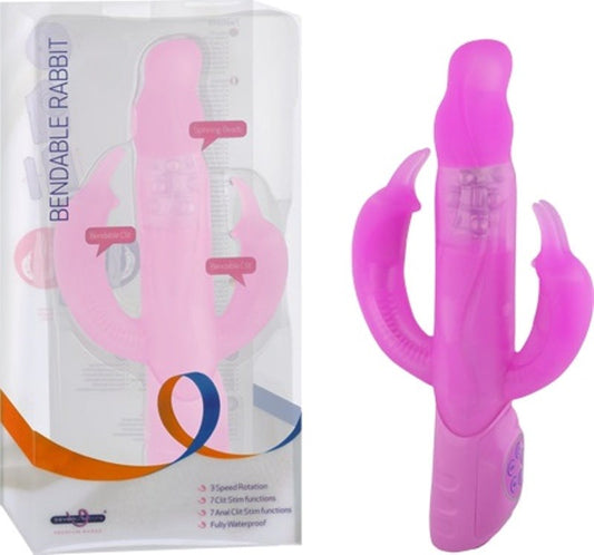 Bendable Rabbit Triple Vibrator - Rabbit Vibrators