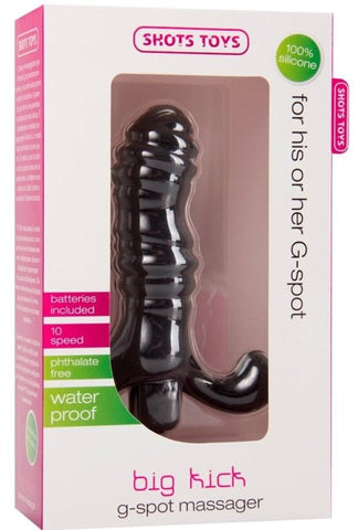 Big Kick G-Spot or P-Spot Massager Black - G-Spot Vibrators