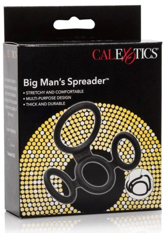 California Exotics Big Mans Spreader Stretchy Cock Ring - Ball and Cock Toys