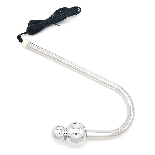 Bipolar Metal Electric Shock Anal Hook - Electro Sex
