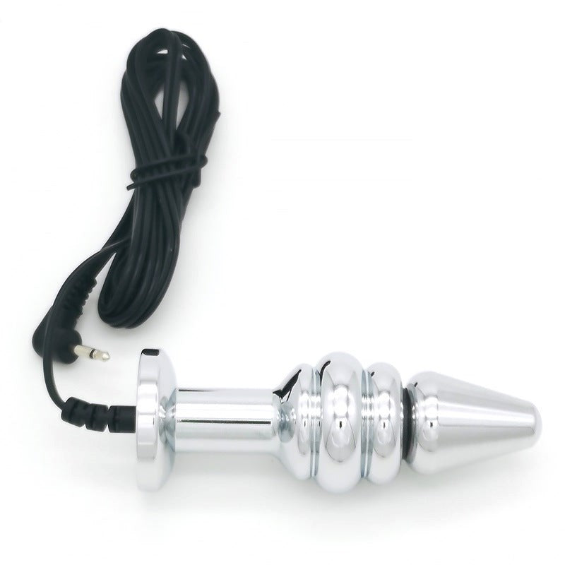 Bipolar Metal Electric Shock Butt Plug - B - - Electro Sex